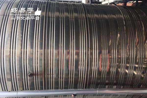 深圳宝安江边空气能热水机组回收现场图片二