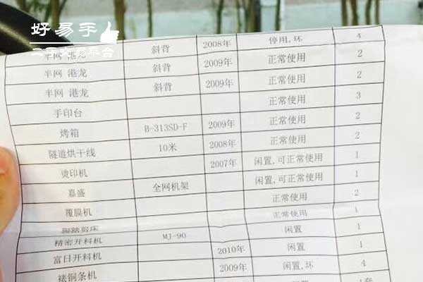 深圳宝安沙二丝印生产线回收现场图片三